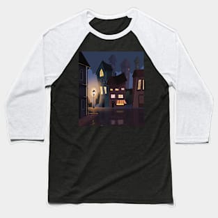 Street Night Baseball T-Shirt